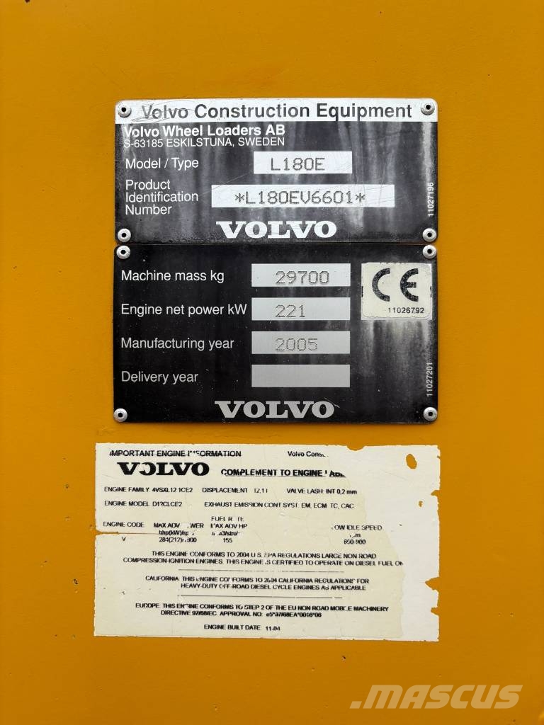 Volvo L 180 E Wheel loaders