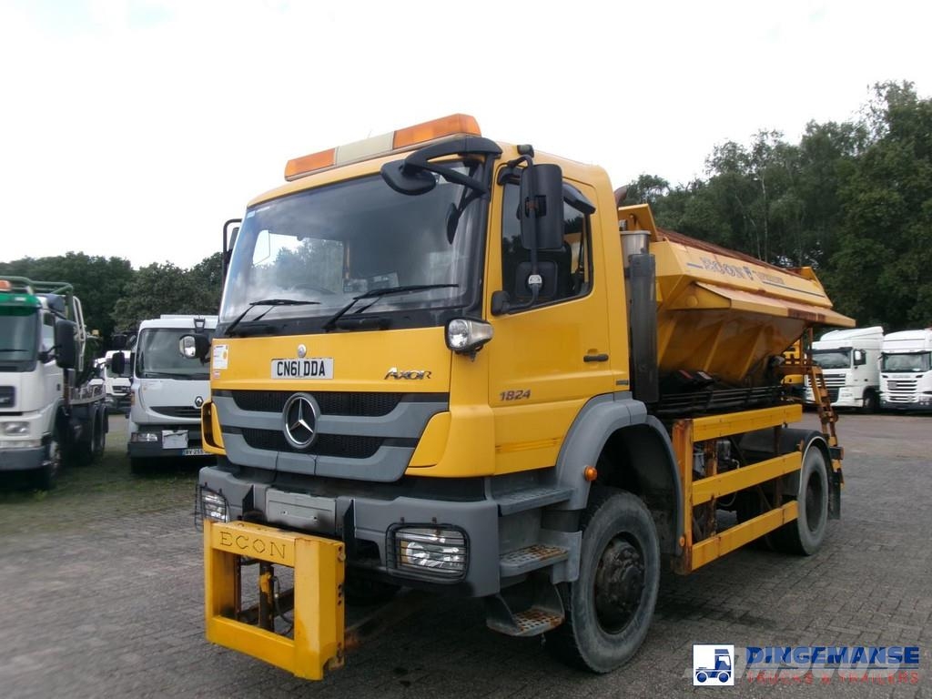 MB Trac Axor 1824 4x4 RHD salt spreader / gritter Kar düzleyiciler