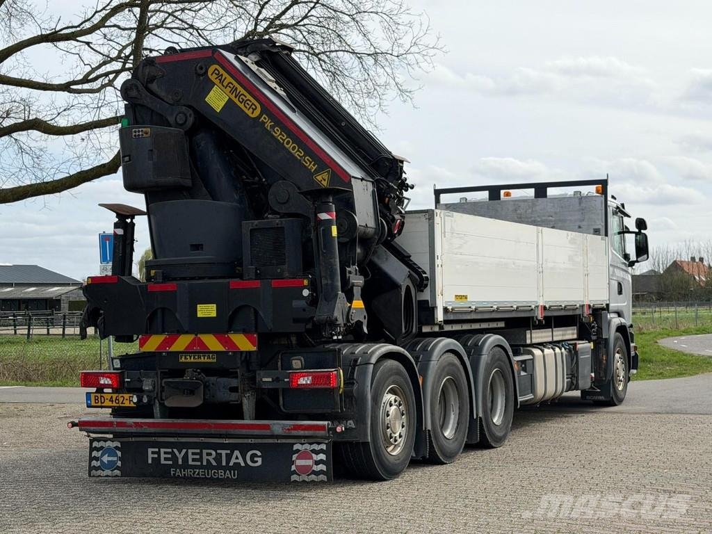 Scania G450 8x4 triple, PALFINGER PK92002 (92tm) FLYJIB/E Kraner til alt terræn