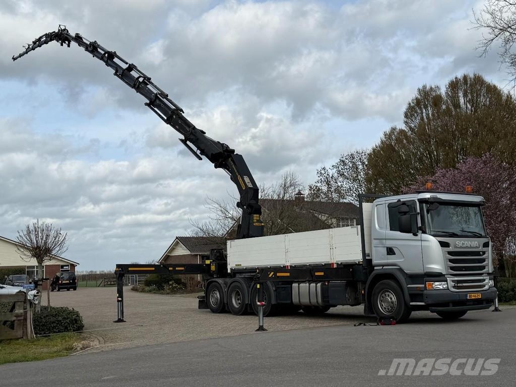 Scania G450 8x4 triple, PALFINGER PK92002 (92tm) FLYJIB/E Kraner til alt terræn