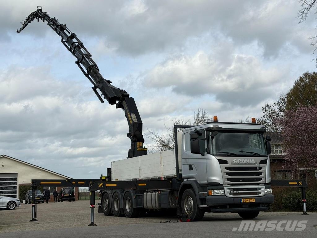 Scania G450 8x4 triple, PALFINGER PK92002 (92tm) FLYJIB/E Kraner til alt terræn
