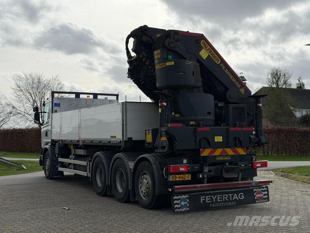 Scania G450 8x4 triple, PALFINGER PK92002 (92tm) FLYJIB/E Kraner til alt terræn