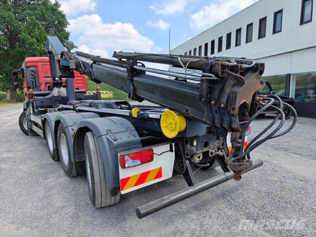MAN TGS 35.440 8x4 tridem Euro6 Containertruck + Palfi Treileri ar āķi