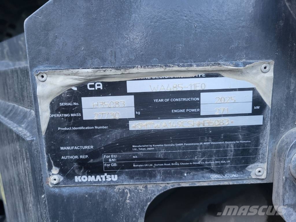 Komatsu WA485-11E0 Pás carregadoras de rodas