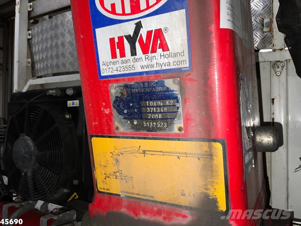 DAF FA 55 LF 220 HMF 10 Tonmeter laadkraan Just 119.28 Самосвал