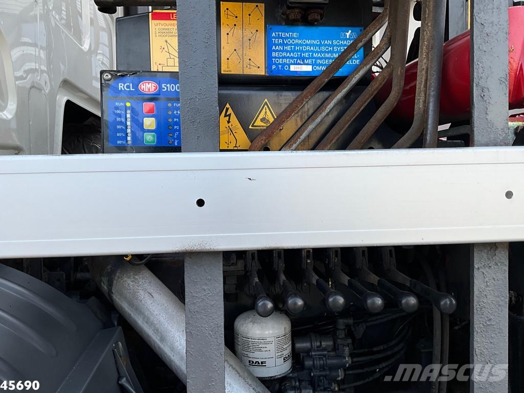 DAF FA 55 LF 220 HMF 10 Tonmeter laadkraan Just 119.28 Самосвал