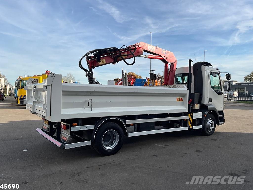 DAF FA 55 LF 220 HMF 10 Tonmeter laadkraan Just 119.28 Самосвал