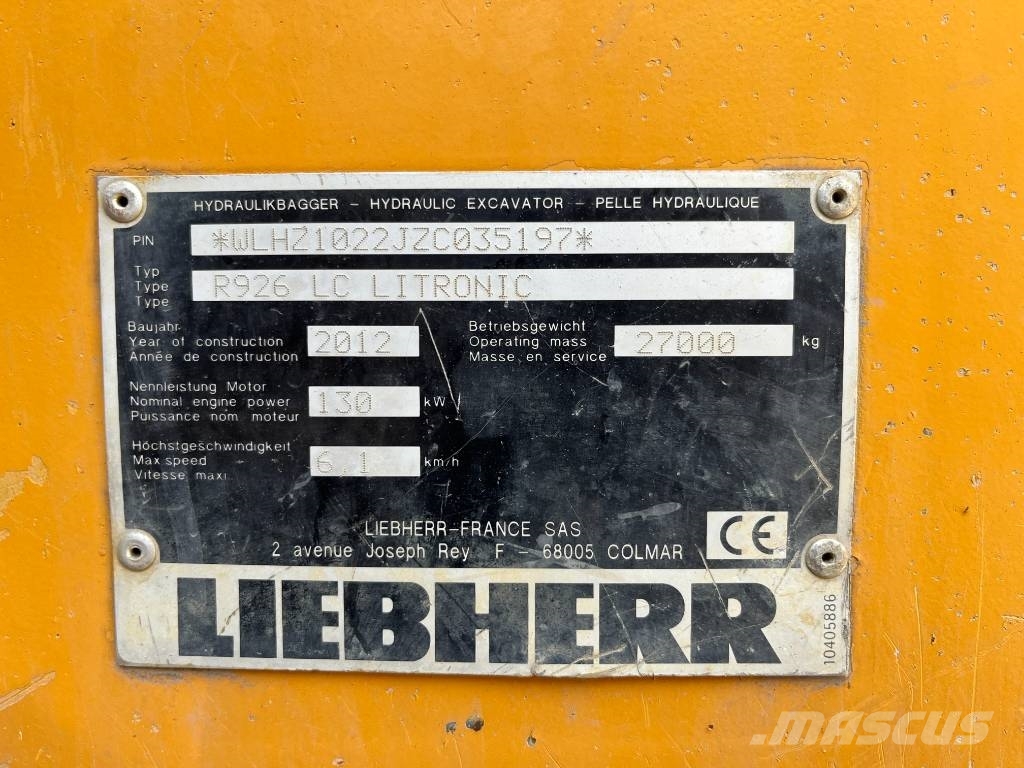 Liebherr R 924 C 대형 굴삭기 29톤 이상