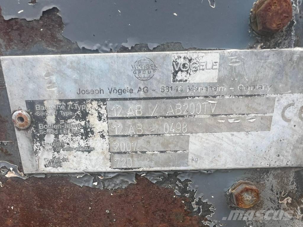 Vögele S800 Asfaltsläggningsmaskiner