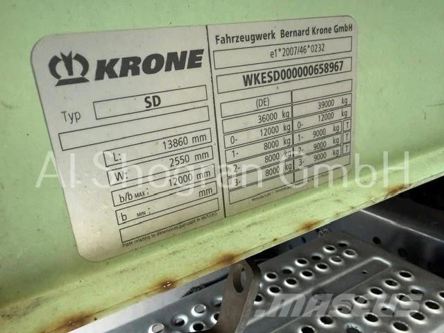 Krone Mega / Edscha / Liftachse Poluprikolice sa ciradom