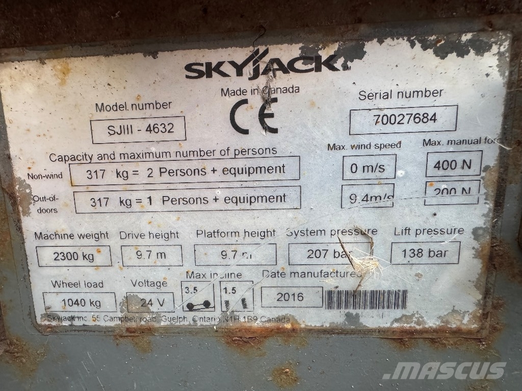 SkyJack SJ 4626 Ножични работни платформи