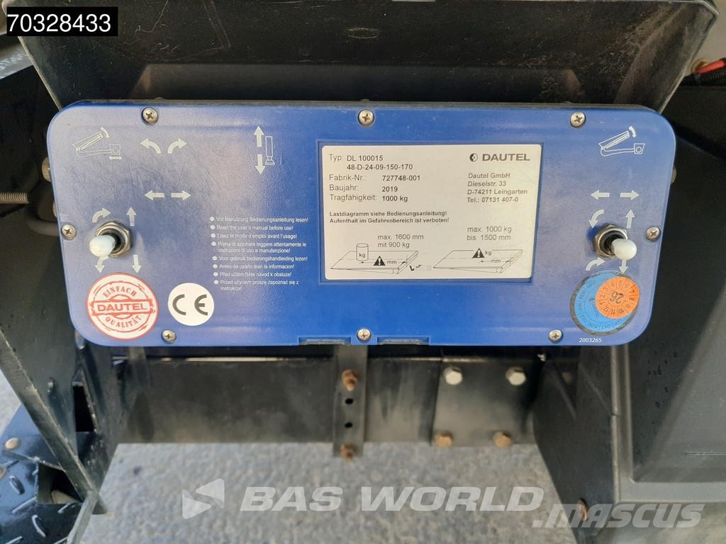 Mercedes-Benz Actros 2545 6X2 1500kg Ladebordwand Lift+steering Camiones con caja de remolque
