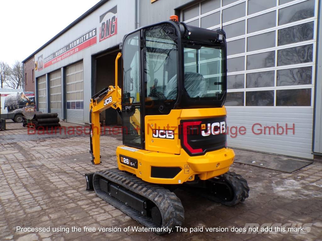JCB 26C-1 NEU Mini ekskavatörler, 7 tona dek