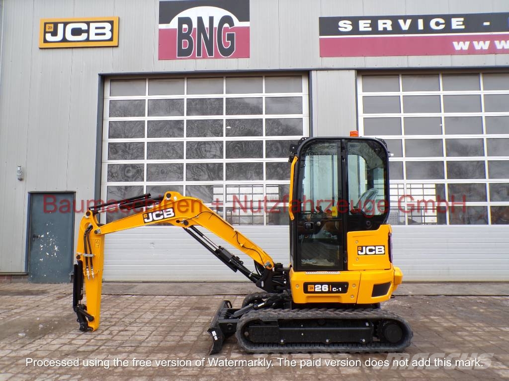 JCB 26C-1 NEU Mini ekskavatörler, 7 tona dek