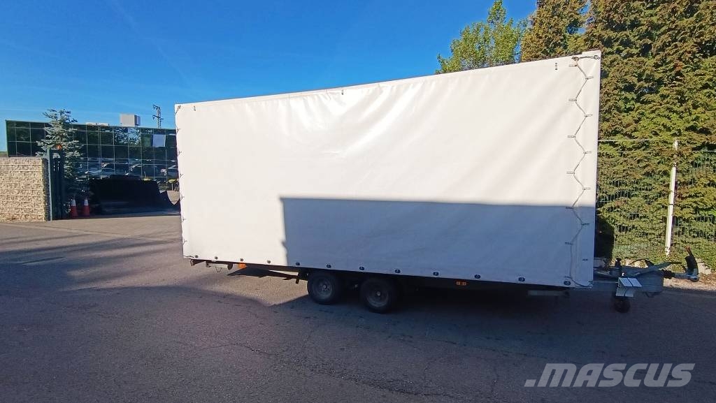 Agados Dona 2 Achsen, Pritsche, Plane, 2500 kg, Tandem 플랫베드/드롭사이드 트레일러