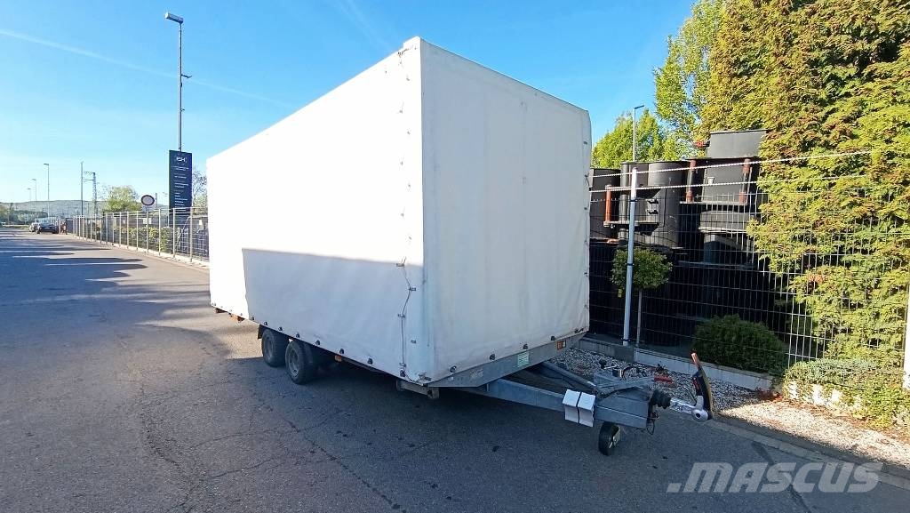 Agados Dona 2 Achsen, Pritsche, Plane, 2500 kg, Tandem 플랫베드/드롭사이드 트레일러