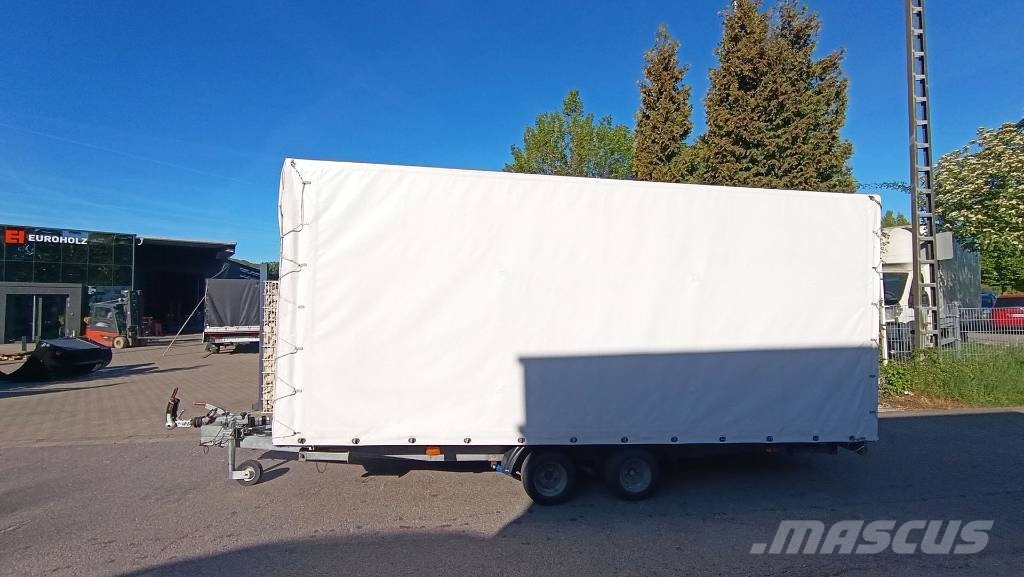 Agados Dona 2 Achsen, Pritsche, Plane, 2500 kg, Tandem 플랫베드/드롭사이드 트레일러