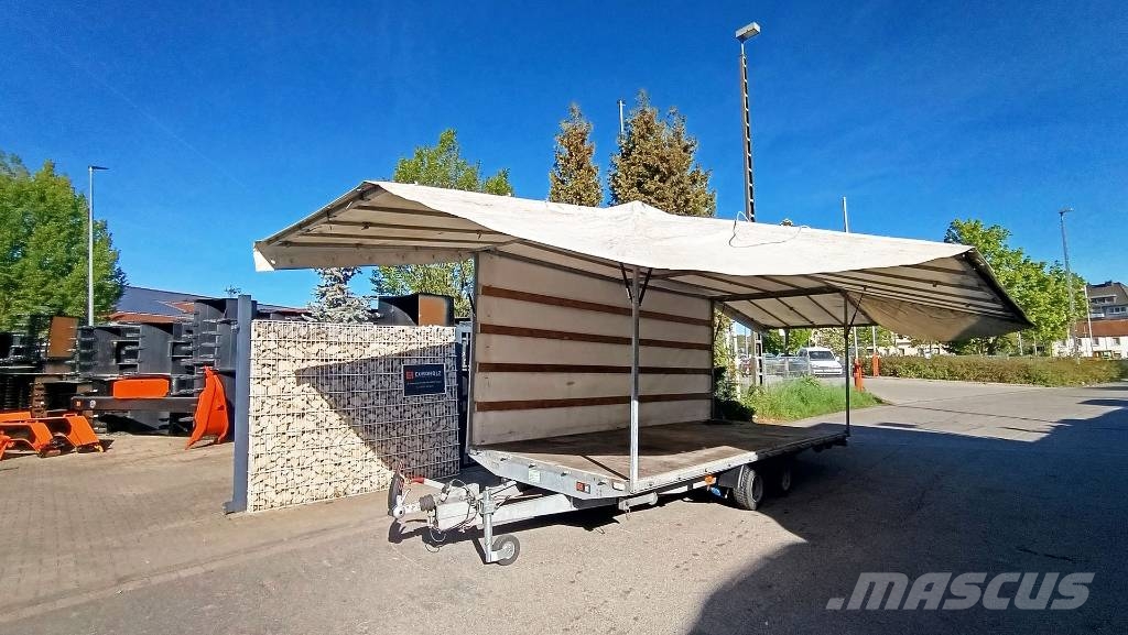 Agados Dona 2 Achsen, Pritsche, Plane, 2500 kg, Tandem 플랫베드/드롭사이드 트레일러