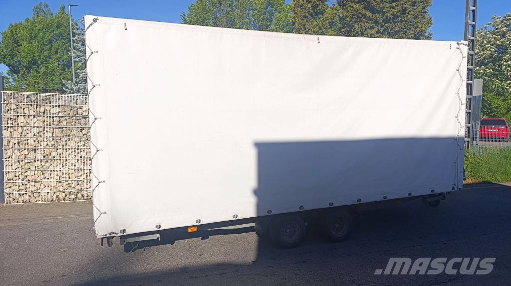 Agados Dona 2 Achsen, Pritsche, Plane, 2500 kg, Tandem 플랫베드/드롭사이드 트레일러
