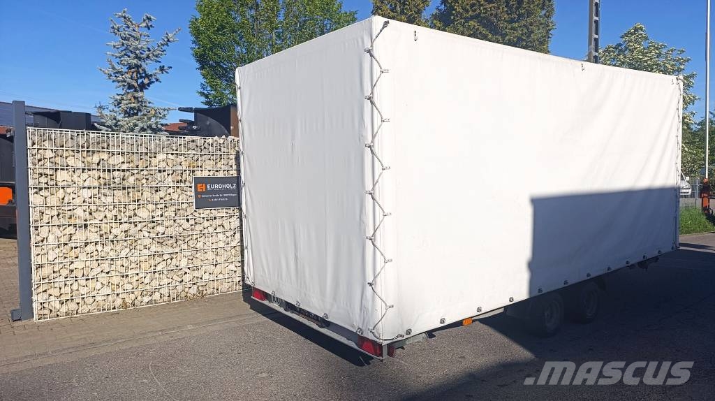 Agados Dona 2 Achsen, Pritsche, Plane, 2500 kg, Tandem 플랫베드/드롭사이드 트레일러