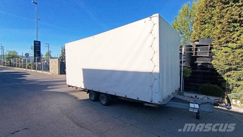 Agados Dona 2 Achsen, Pritsche, Plane, 2500 kg, Tandem 플랫베드/드롭사이드 트레일러