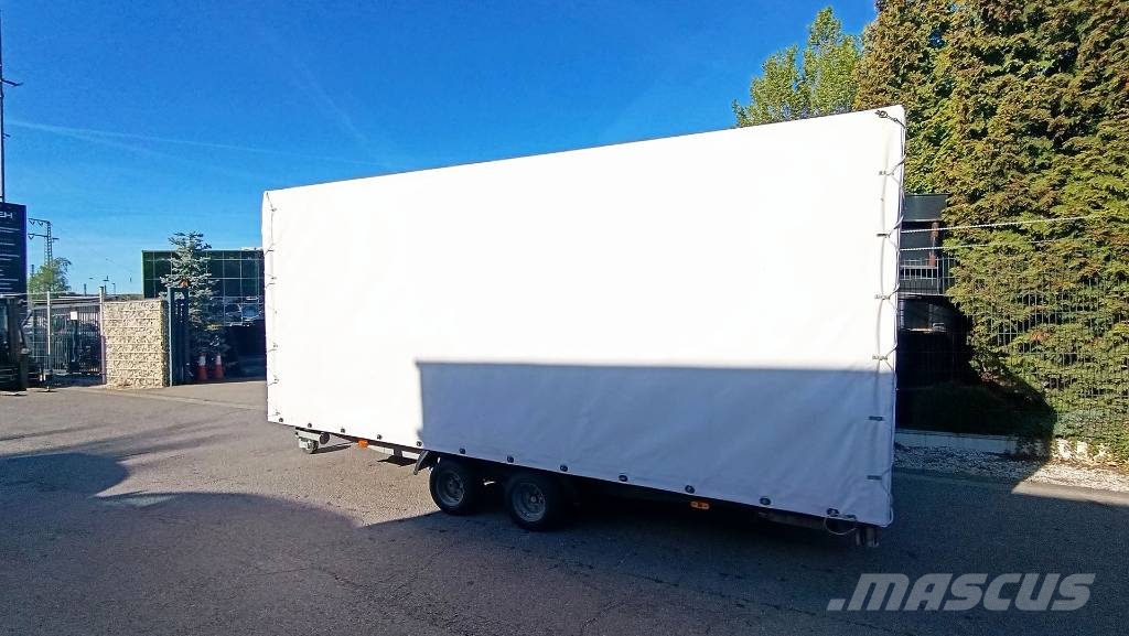 Agados Dona 2 Achsen, Pritsche, Plane, 2500 kg, Tandem 플랫베드/드롭사이드 트레일러