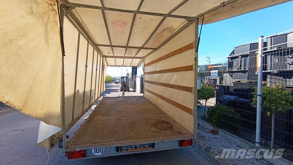 Agados Dona 2 Achsen, Pritsche, Plane, 2500 kg, Tandem 플랫베드/드롭사이드 트레일러