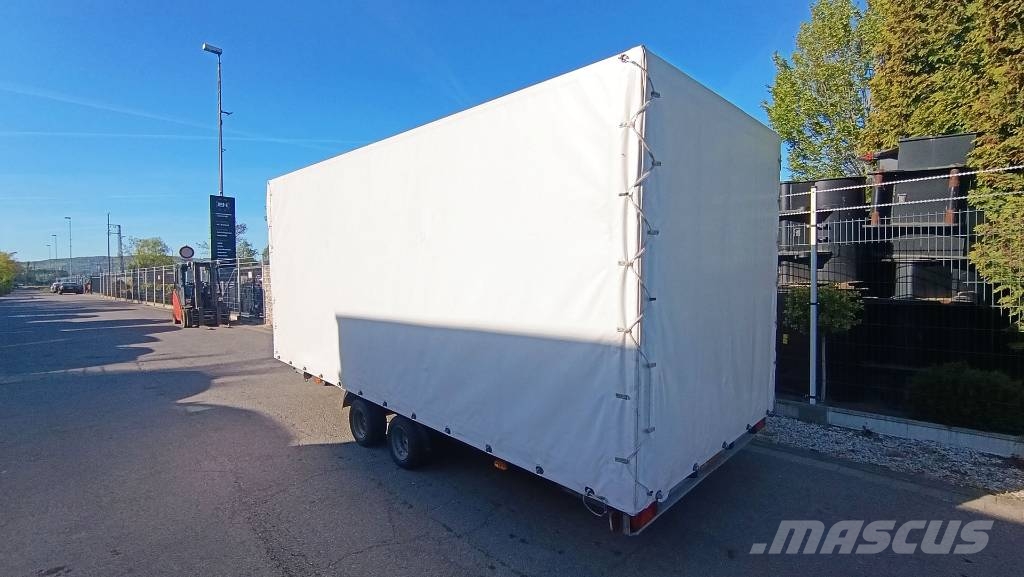 Agados Dona 2 Achsen, Pritsche, Plane, 2500 kg, Tandem 플랫베드/드롭사이드 트레일러