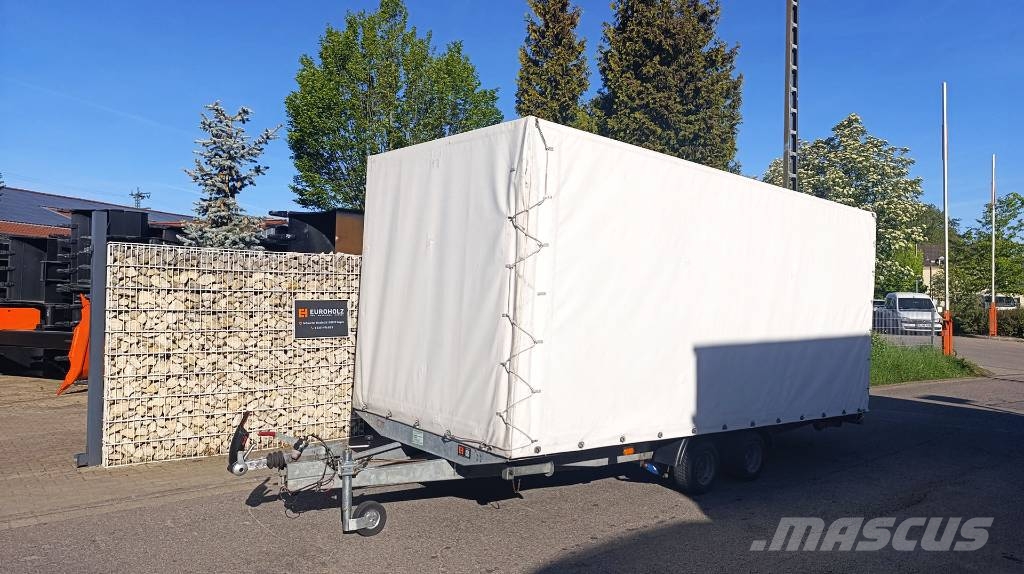 Agados Dona 2 Achsen, Pritsche, Plane, 2500 kg, Tandem 플랫베드/드롭사이드 트레일러