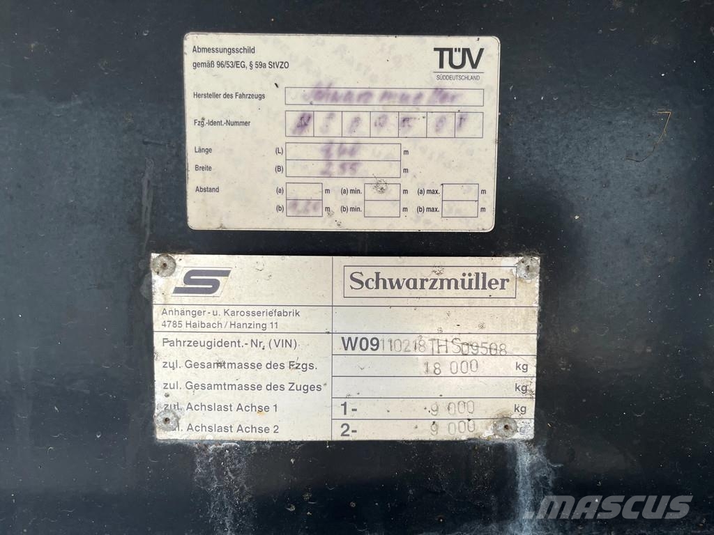 Schwarzmüller SAUG/DRUCKANHÄNGER*12m³*WIEDEMANN&REICHARDT*Hydrau Cisternas