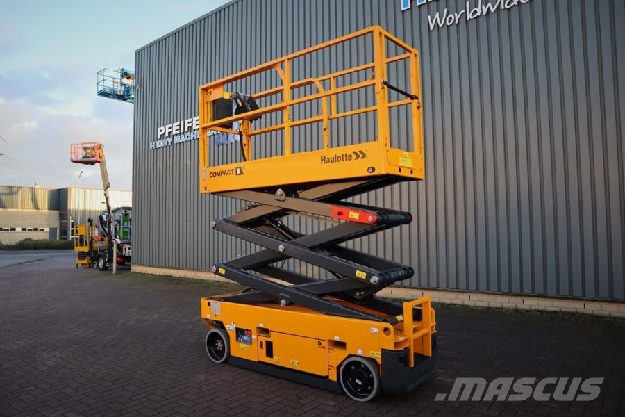Haulotte Compact 8N Valid inspection, *Guarantee! 8m Workin Scissor lifts