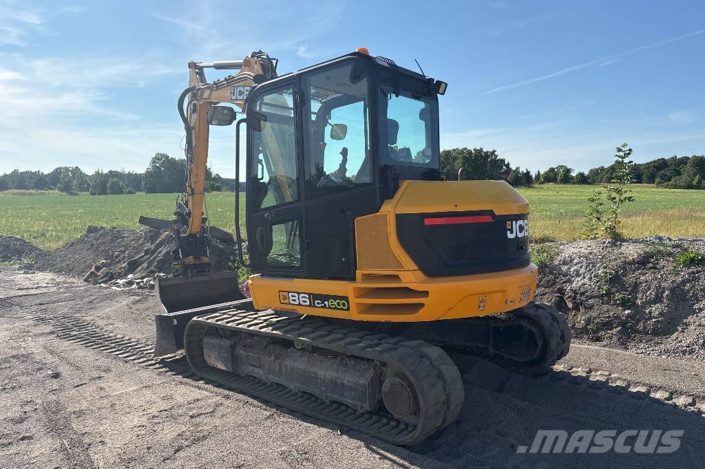JCB 86 C-1 eco med 8 redskap, Få timmar 中型挖掘机