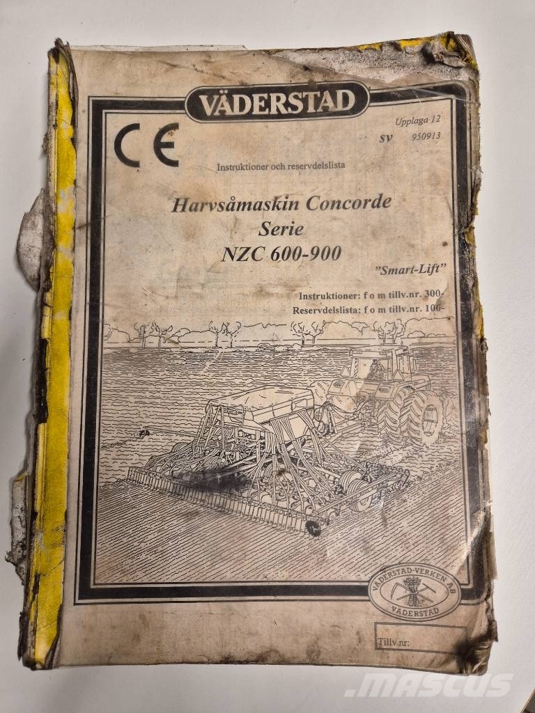 Väderstad Concorde NZC 600 Zaaimachines