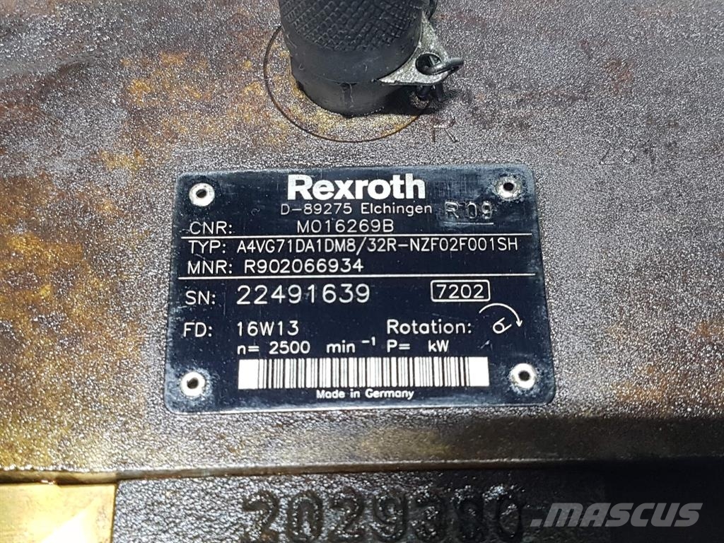 Rexroth A4VG71DA1DM8/32R - Drive pump/Fahrpumpe/Rijpomp Hydraulics
