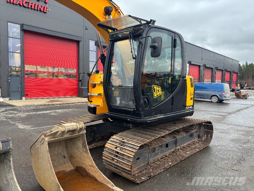 JCB JZ 140 LC / Engcon, 4 kauhaa, Rasvari حفارات زحافة