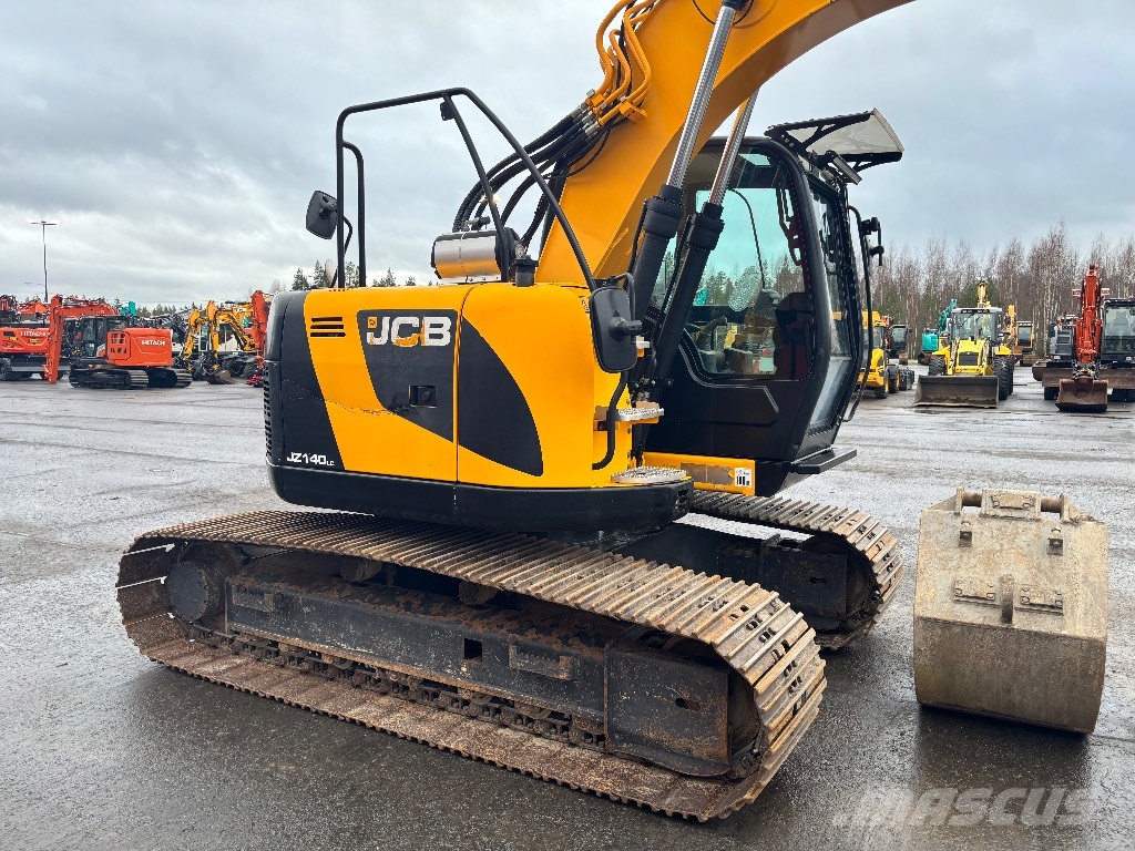 JCB JZ 140 LC / Engcon, 4 kauhaa, Rasvari حفارات زحافة