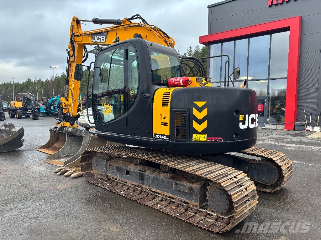 JCB JZ 140 LC / Engcon, 4 kauhaa, Rasvari حفارات زحافة
