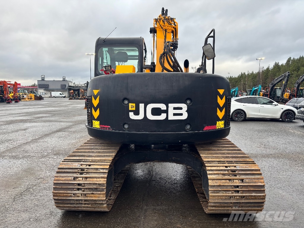 JCB JZ 140 LC / Engcon, 4 kauhaa, Rasvari حفارات زحافة