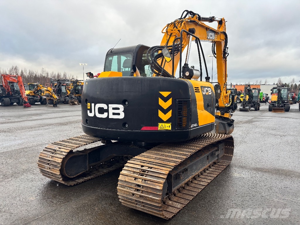 JCB JZ 140 LC / Engcon, 4 kauhaa, Rasvari حفارات زحافة