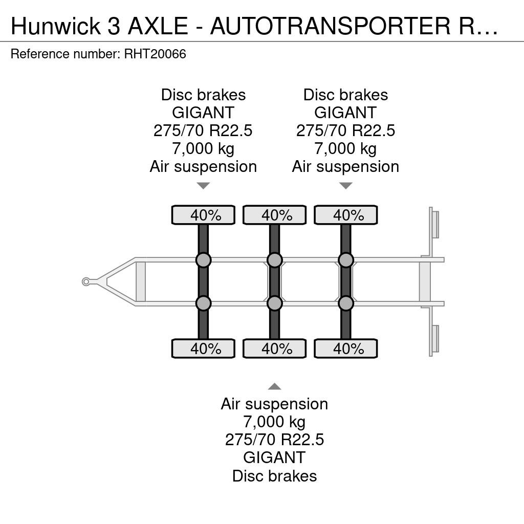 Hunwick 3 AXLE - AUTOTRANSPORTER Anhænger til Autotransport