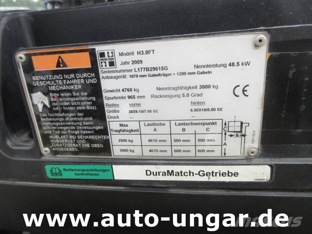 Hyster H 3.0 FT 3.000kg Diesel Gabelstapler mit Freihub Dieseltrukit