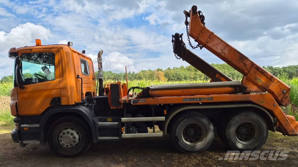 Scania P 380 6x2 Absetzkipper Containertrucks met kabelsysteem