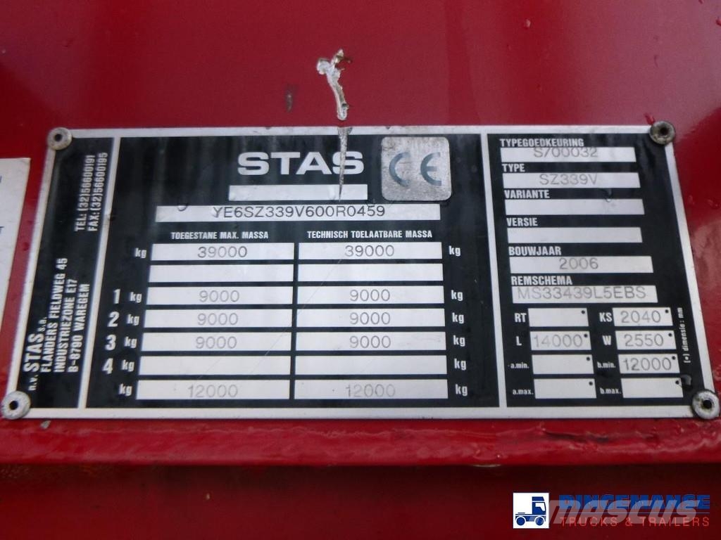 Stas Walking floor trailer alu 90 m3 Напівпричепи з рухомою підлогою