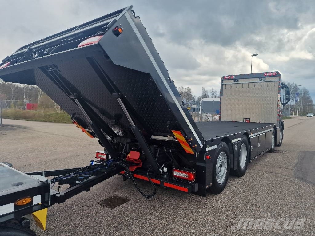 Volvo FH 500 "Byggtaxi” Beavertail Flatbed / winch trucks