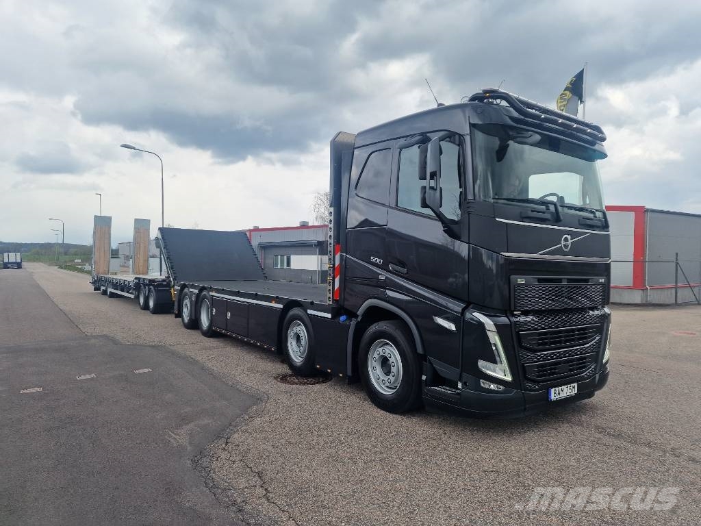 Volvo FH 500 "Byggtaxi” Beavertail Flatbed / winch trucks