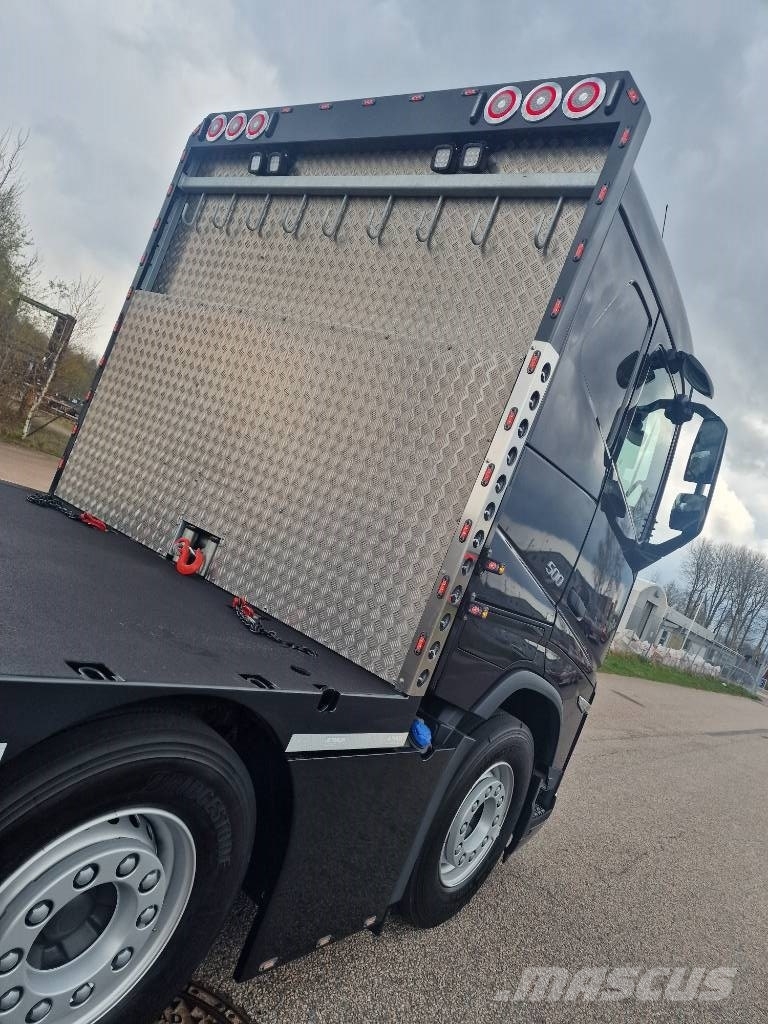 Volvo FH 500 "Byggtaxi” Beavertail Flatbed / winch trucks