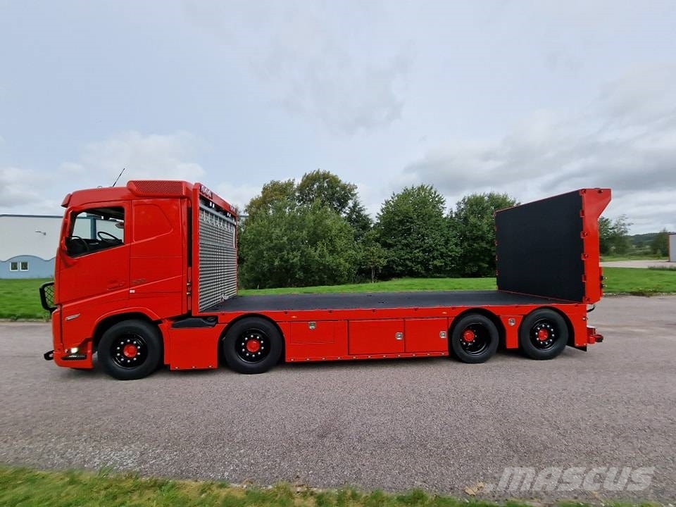 Volvo FH 500 "Byggtaxi” Beavertail Flatbed / winch trucks