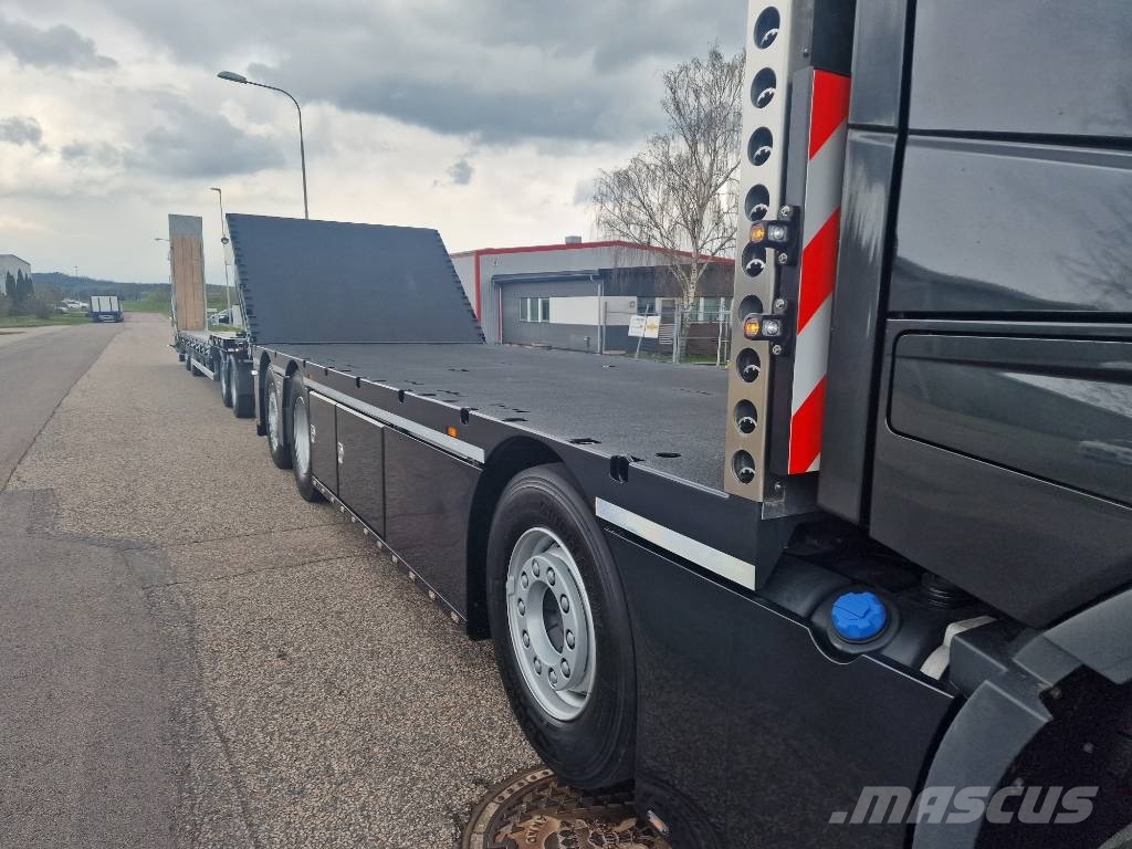 Volvo FH 500 "Byggtaxi” Beavertail Flatbed / winch trucks