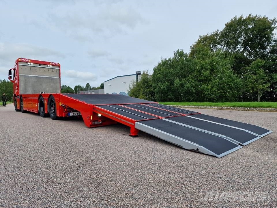 Volvo FH 500 "Byggtaxi” Beavertail Flatbed / winch trucks