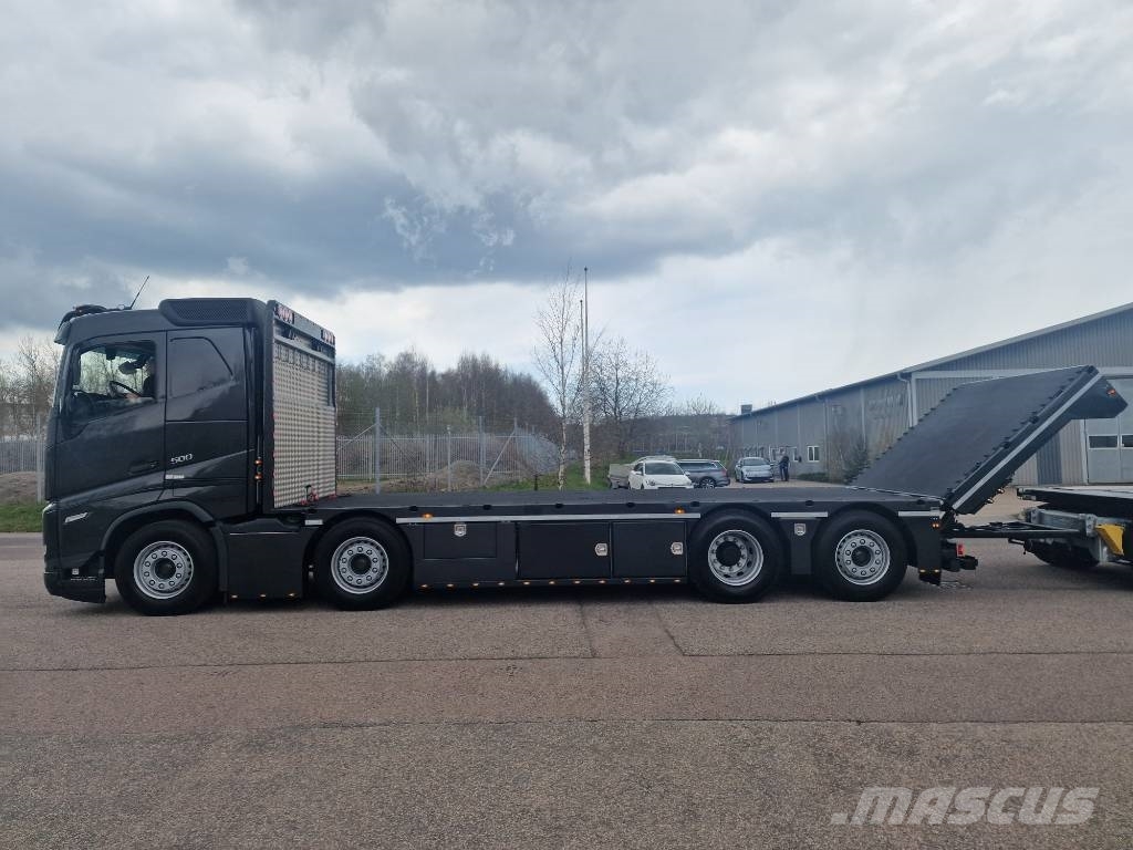 Volvo FH 500 "Byggtaxi” Beavertail Flatbed / winch trucks
